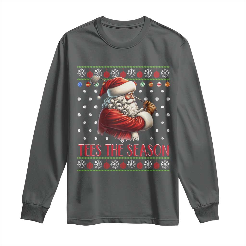 Funny Golf Holiday Gift Long Sleeve Shirt Tees The Season Ugly Sweater - Wonder Print Shop