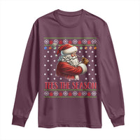 Funny Golf Holiday Gift Long Sleeve Shirt Tees The Season Ugly Sweater - Wonder Print Shop
