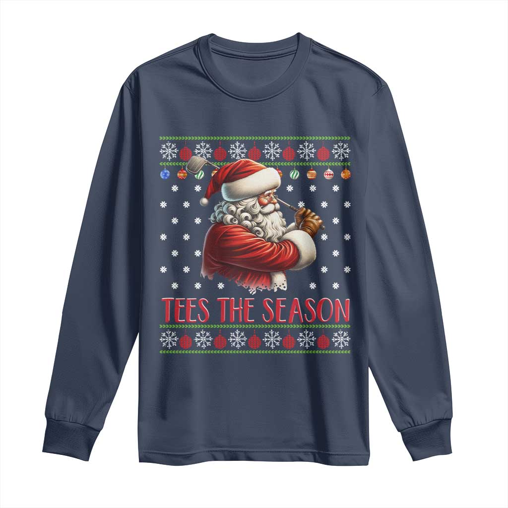 Funny Golf Holiday Gift Long Sleeve Shirt Tees The Season Ugly Sweater - Wonder Print Shop