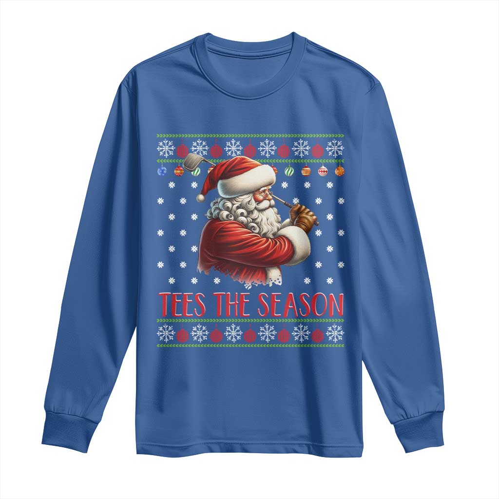 Funny Golf Holiday Gift Long Sleeve Shirt Tees The Season Ugly Sweater - Wonder Print Shop