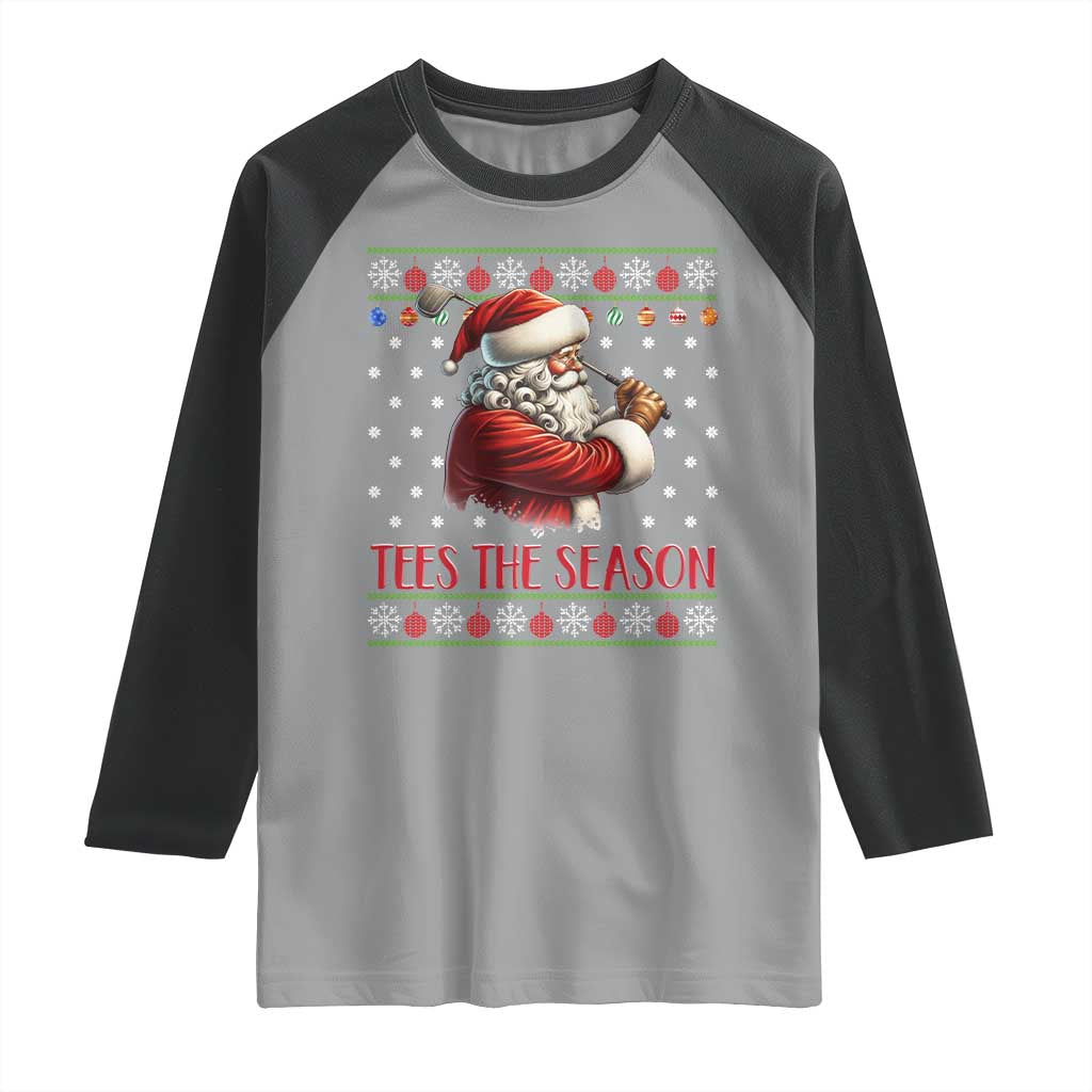 Funny Golf Holiday Gift Raglan Shirt Tees The Season Ugly Sweater - Wonder Print Shop