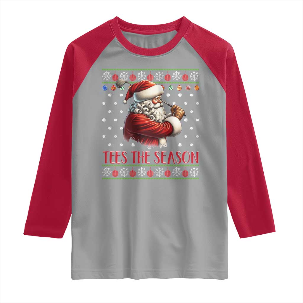 Funny Golf Holiday Gift Raglan Shirt Tees The Season Ugly Sweater - Wonder Print Shop