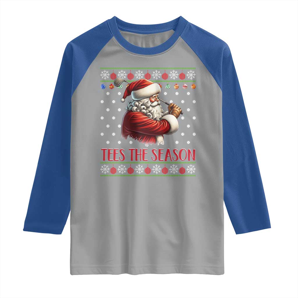 Funny Golf Holiday Gift Raglan Shirt Tees The Season Ugly Sweater - Wonder Print Shop