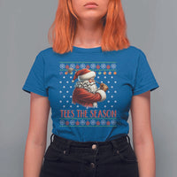 Funny Golf Holiday Gift T Shirt For Women Tees The Season Ugly Sweater - Wonder Print Shop