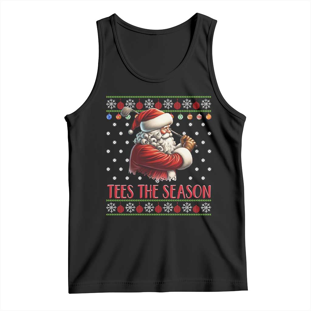 Funny Golf Holiday Gift Tank Top Tees The Season Ugly Sweater - Wonder Print Shop