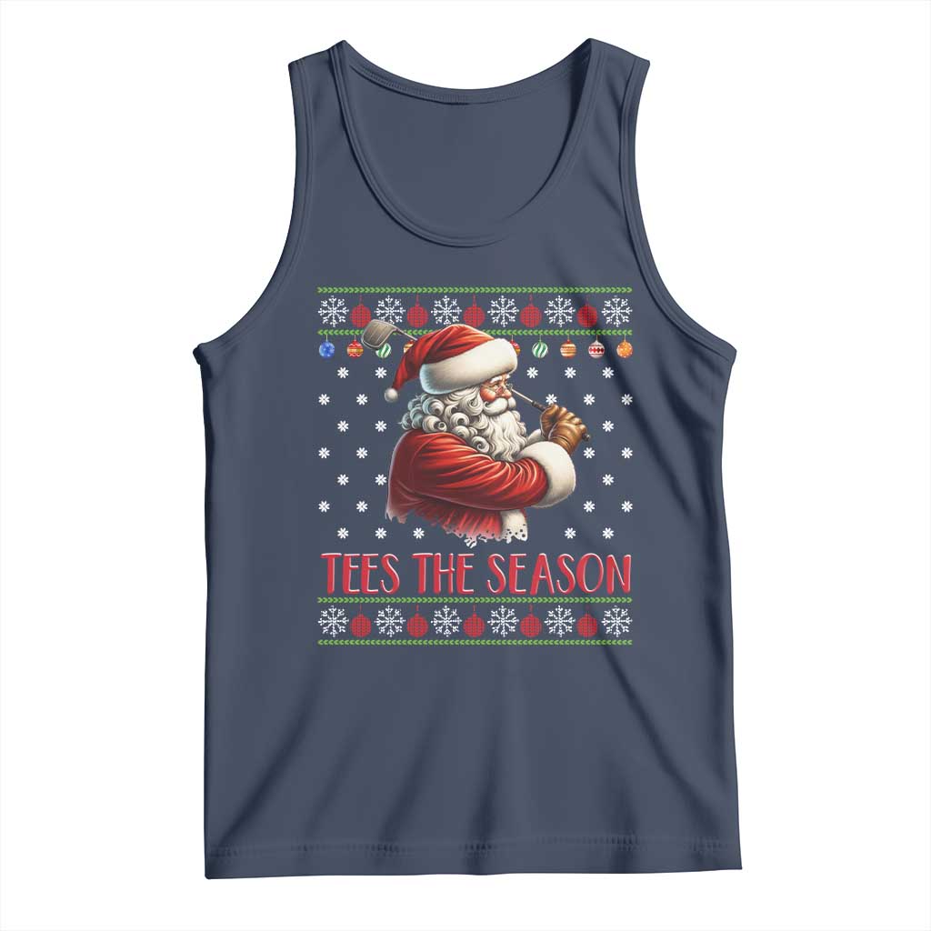 Funny Golf Holiday Gift Tank Top Tees The Season Ugly Sweater - Wonder Print Shop
