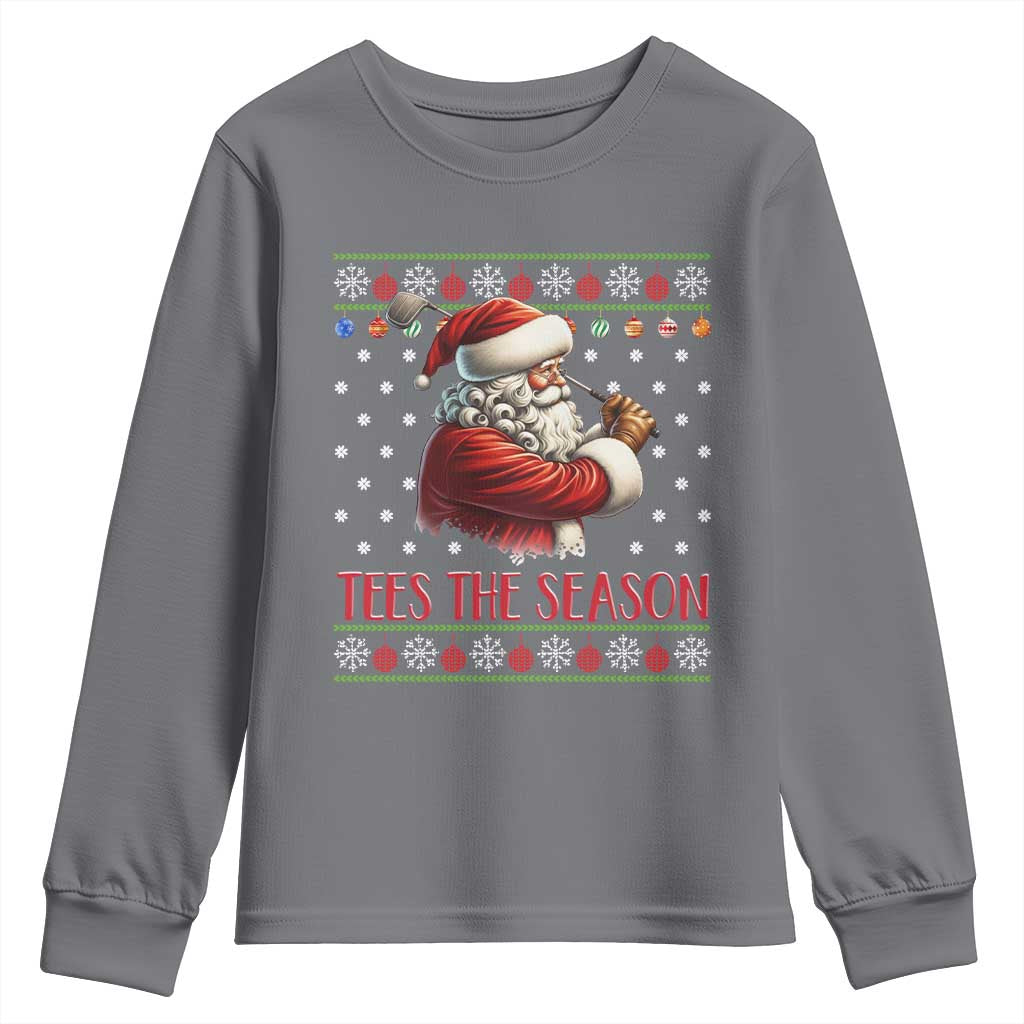 Funny Golf Holiday Gift Youth Sweatshirt Tees The Season Ugly Sweater - Wonder Print Shop