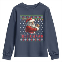 Funny Golf Holiday Gift Youth Sweatshirt Tees The Season Ugly Sweater - Wonder Print Shop