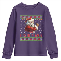 Funny Golf Holiday Gift Youth Sweatshirt Tees The Season Ugly Sweater - Wonder Print Shop