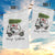 Funny Christmas Golf Garden Flag Snowman Driving Golf Cart Merry Golfmas - Wonder Print Shop