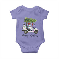Funny Christmas Golf Baby Onesie Snowman Driving Golf Cart Merry Golfmas - Wonder Print Shop