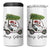 Funny Christmas Golf 4 in 1 Can Cooler Tumbler Snowman Driving Golf Cart Merry Golfmas - Wonder Print Shop