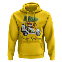 Funny Christmas Golf Hoodie Snowman Driving Golf Cart Merry Golfmas - Wonder Print Shop
