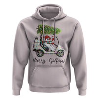 Funny Christmas Golf Hoodie Snowman Driving Golf Cart Merry Golfmas - Wonder Print Shop