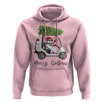 Funny Christmas Golf Hoodie Snowman Driving Golf Cart Merry Golfmas - Wonder Print Shop