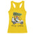 Funny Christmas Golf Racerback Tank Top Snowman Driving Golf Cart Merry Golfmas - Wonder Print Shop