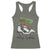 Funny Christmas Golf Racerback Tank Top Snowman Driving Golf Cart Merry Golfmas - Wonder Print Shop