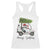 Funny Christmas Golf Racerback Tank Top Snowman Driving Golf Cart Merry Golfmas - Wonder Print Shop