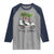 Funny Christmas Golf Raglan Shirt Snowman Driving Golf Cart Merry Golfmas - Wonder Print Shop