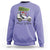 Funny Christmas Golf Sweatshirt Snowman Driving Golf Cart Merry Golfmas - Wonder Print Shop