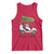 Funny Christmas Golf Tank Top Snowman Driving Golf Cart Merry Golfmas - Wonder Print Shop