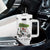 Funny Christmas Golf Tumbler With Handle Snowman Driving Golf Cart Merry Golfmas - Wonder Print Shop