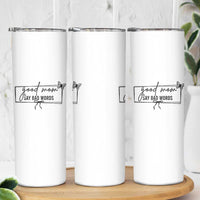 Funny Mom Gift Skinny Tumbler Good Mom Say Bad Words - Wonder Print Shop