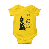 Good Mom Say Bad Words Baby Onesie Funny Witch Mom Halloween Gift - Wonder Print Shop