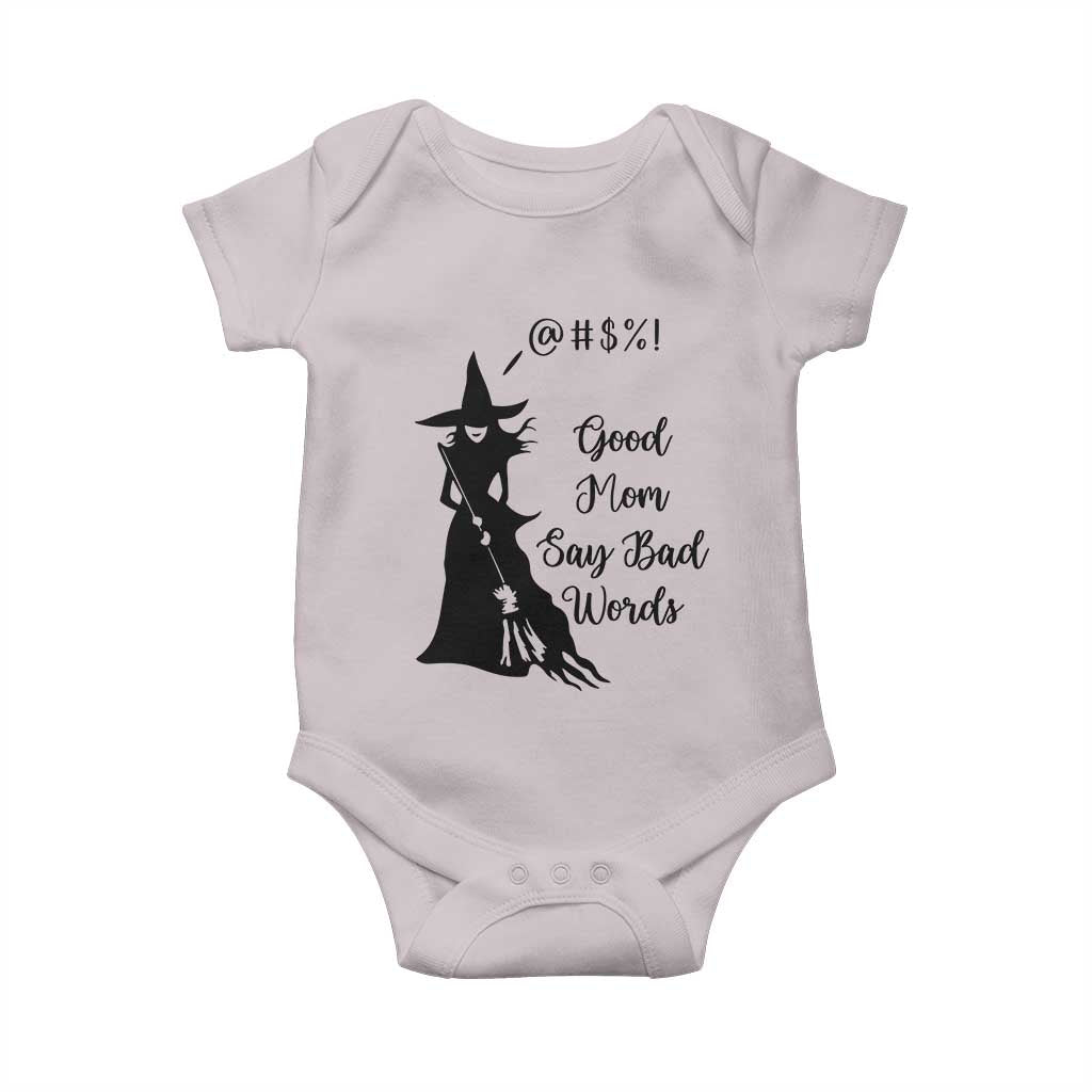 Good Mom Say Bad Words Baby Onesie Funny Witch Mom Halloween Gift - Wonder Print Shop