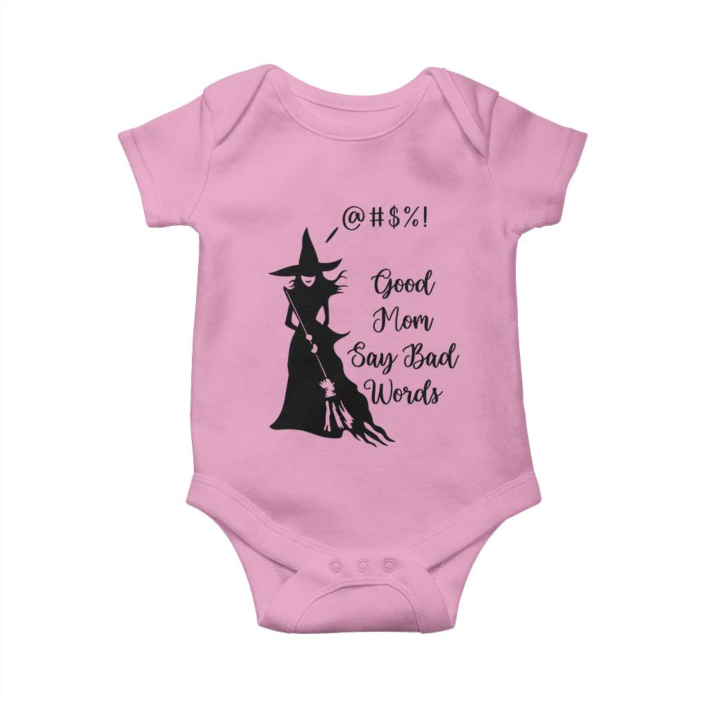 Good Mom Say Bad Words Baby Onesie Funny Witch Mom Halloween Gift - Wonder Print Shop