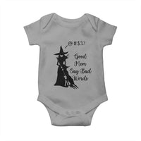 Good Mom Say Bad Words Baby Onesie Funny Witch Mom Halloween Gift - Wonder Print Shop