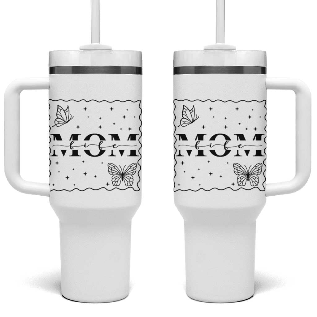 Funny Mom Life Tumbler With Handle Gift For Mother - Wonder Print Shop