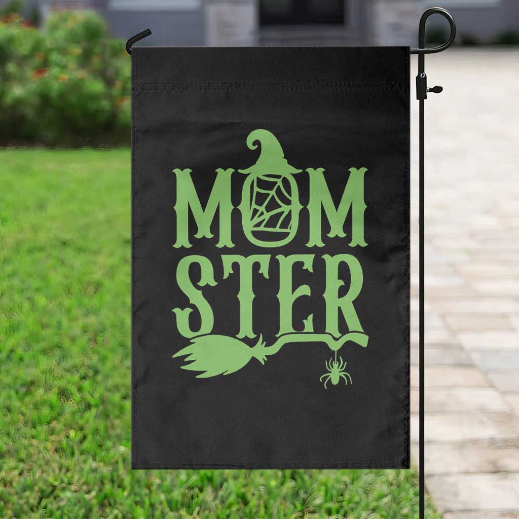 Funny Halloween Garden Flag Momster Gift For Mom - Wonder Print Shop