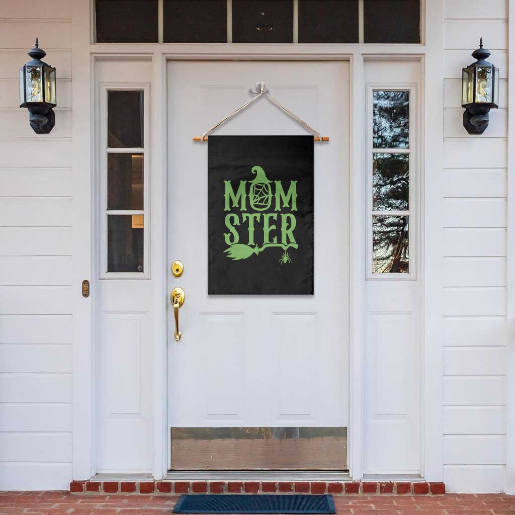 Funny Halloween Garden Flag Momster Gift For Mom - Wonder Print Shop