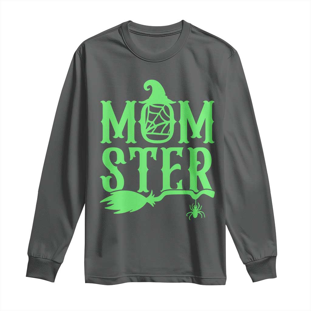 Funny Halloween Long Sleeve Shirt Momster Gift For Mom - Wonder Print Shop