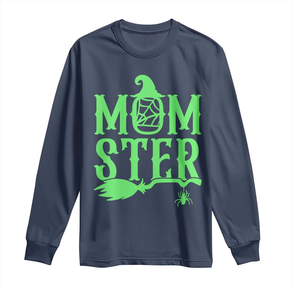 Funny Halloween Long Sleeve Shirt Momster Gift For Mom - Wonder Print Shop