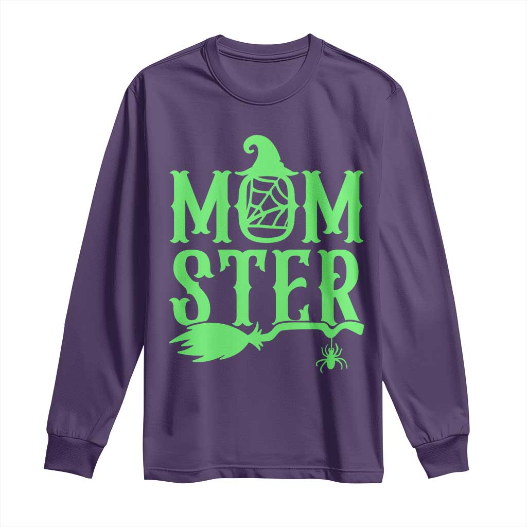 Funny Halloween Long Sleeve Shirt Momster Gift For Mom - Wonder Print Shop