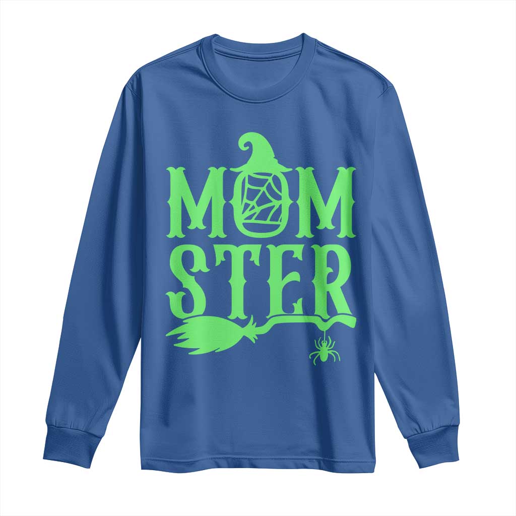 Funny Halloween Long Sleeve Shirt Momster Gift For Mom - Wonder Print Shop