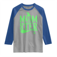 Funny Halloween Raglan Shirt Momster Gift For Mom - Wonder Print Shop