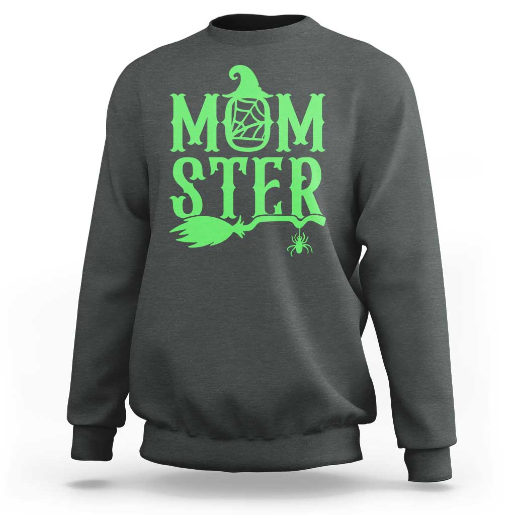 Funny Halloween Sweatshirt Momster Gift For Mom - Wonder Print Shop