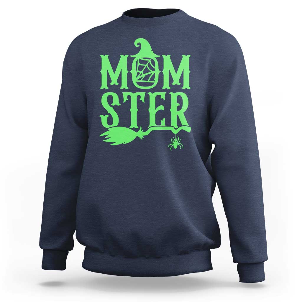 Funny Halloween Sweatshirt Momster Gift For Mom - Wonder Print Shop