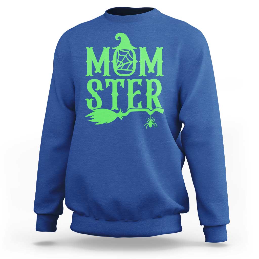 Funny Halloween Sweatshirt Momster Gift For Mom - Wonder Print Shop