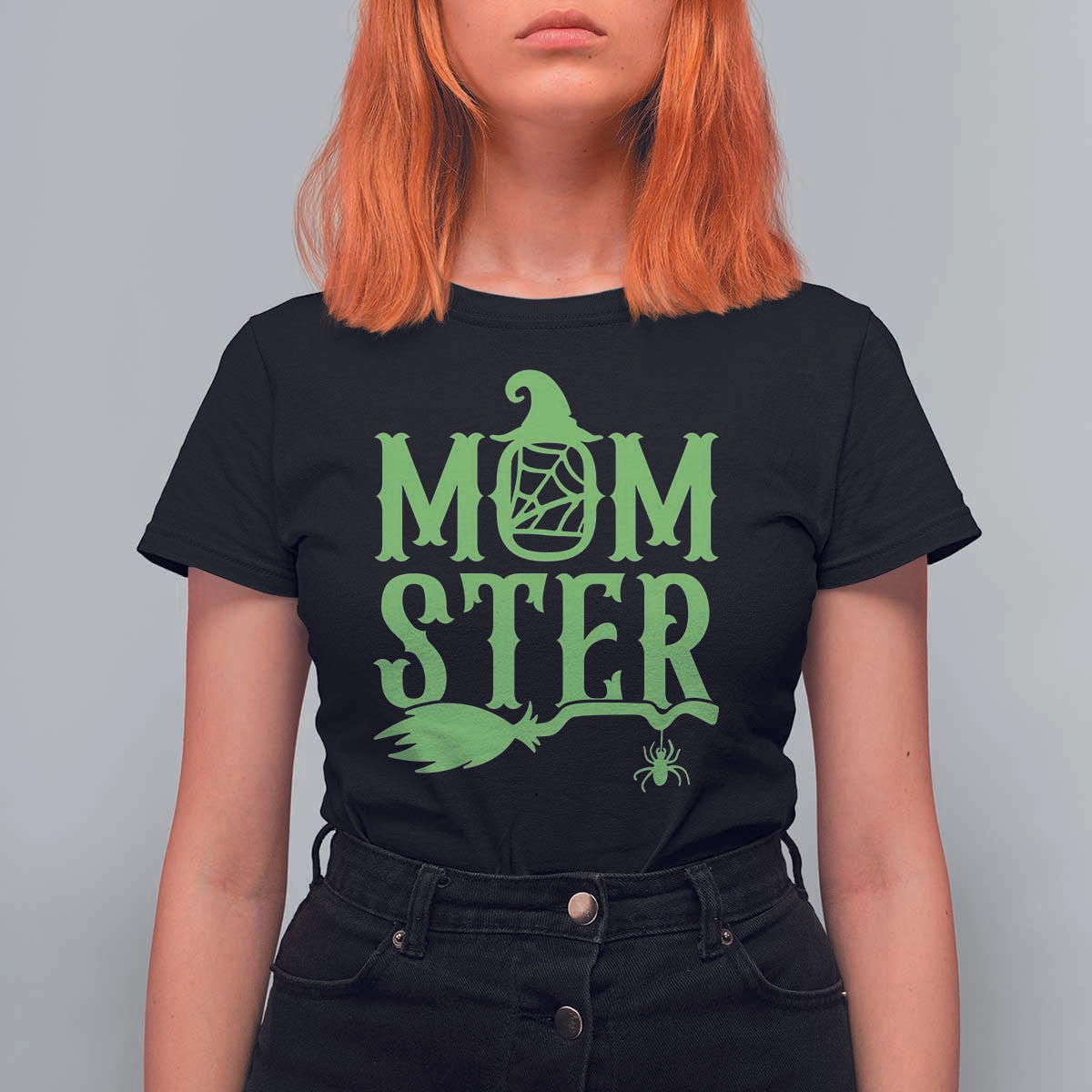 Funny Halloween T Shirt For Women Momster Gift For Mom - Wonder Print Shop