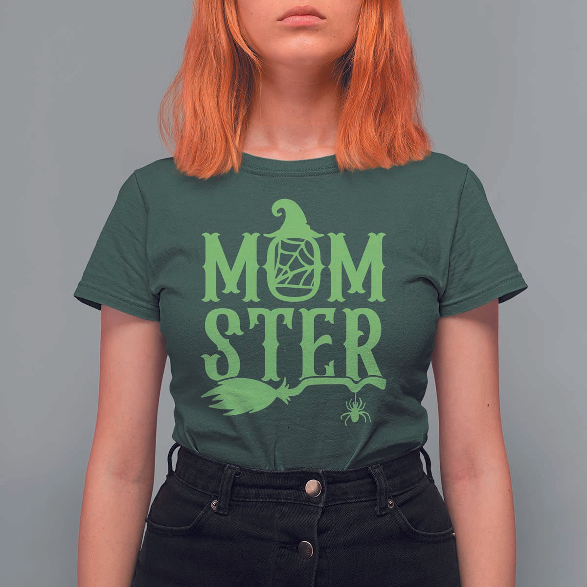 Funny Halloween T Shirt For Women Momster Gift For Mom - Wonder Print Shop