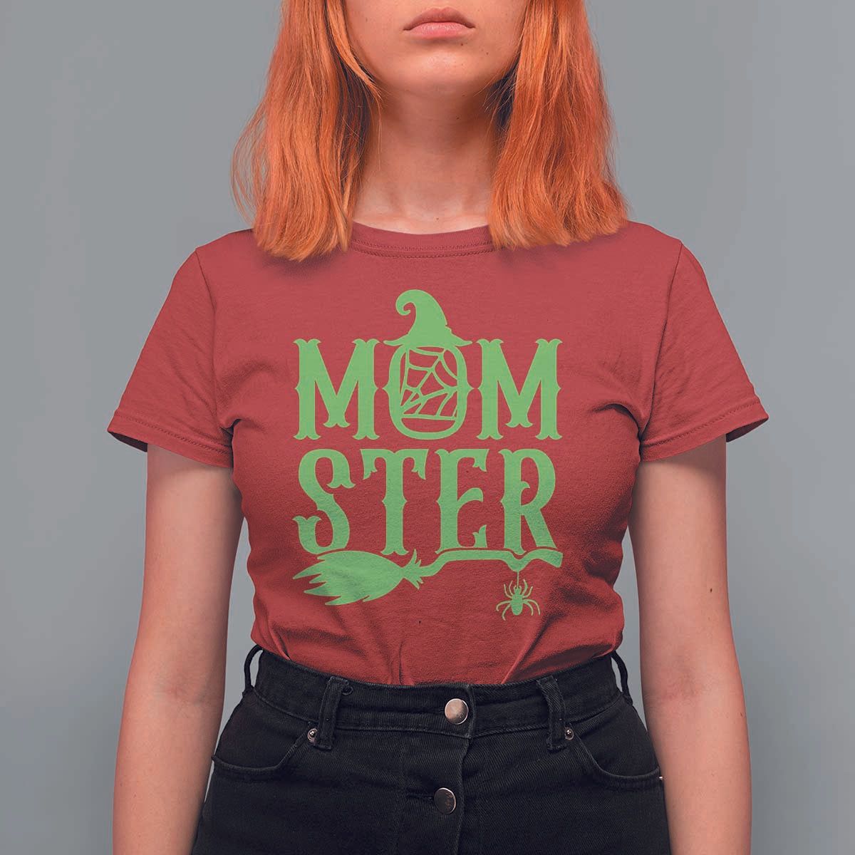 Funny Halloween T Shirt For Women Momster Gift For Mom - Wonder Print Shop