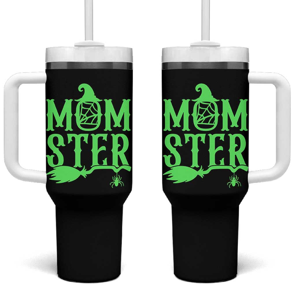 Funny Halloween Tumbler With Handle Momster Gift For Mom