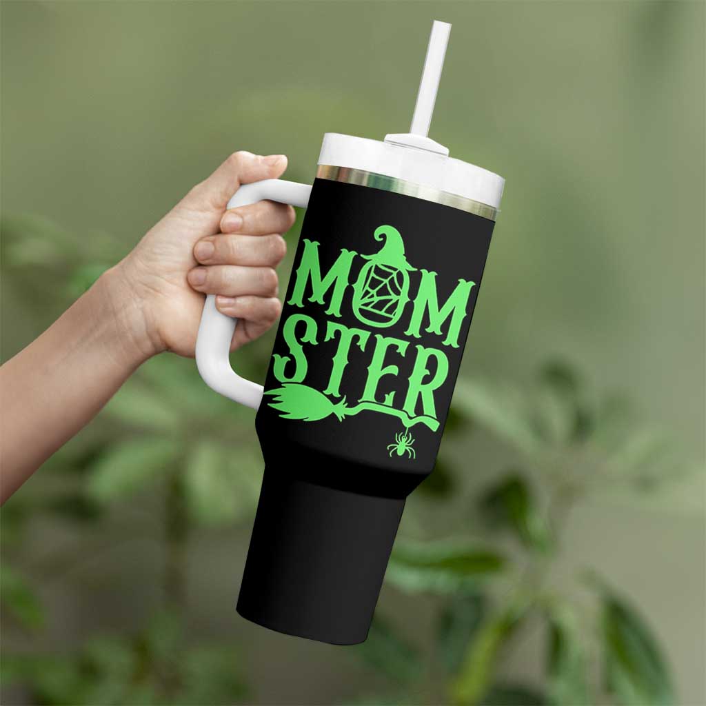Funny Halloween Tumbler With Handle Momster Gift For Mom