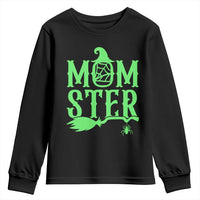 Funny Halloween Youth Sweatshirt Momster Gift For Mom - Wonder Print Shop