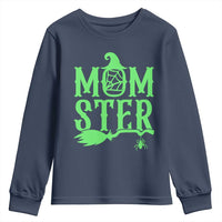 Funny Halloween Youth Sweatshirt Momster Gift For Mom - Wonder Print Shop