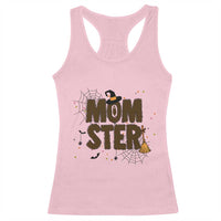 Halloween Mom Life Racerback Tank Top Funny Momster Quote - Wonder Print Shop